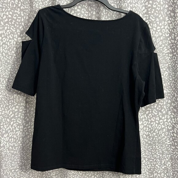 Boston Proper Cut-out T-Shirt - Picture 2 of 5